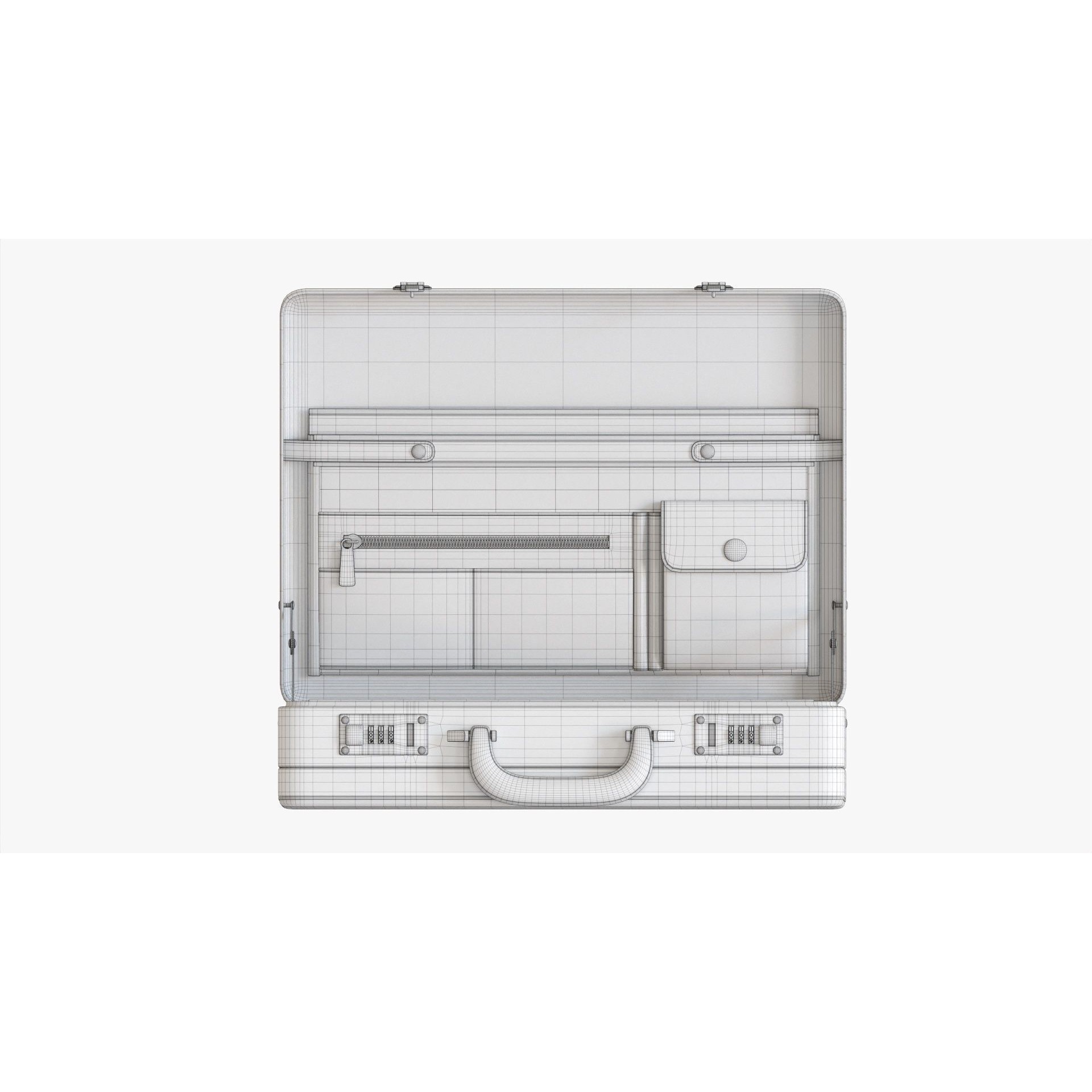 Leather Briefcase - Game-Ready 3D Model - View 15