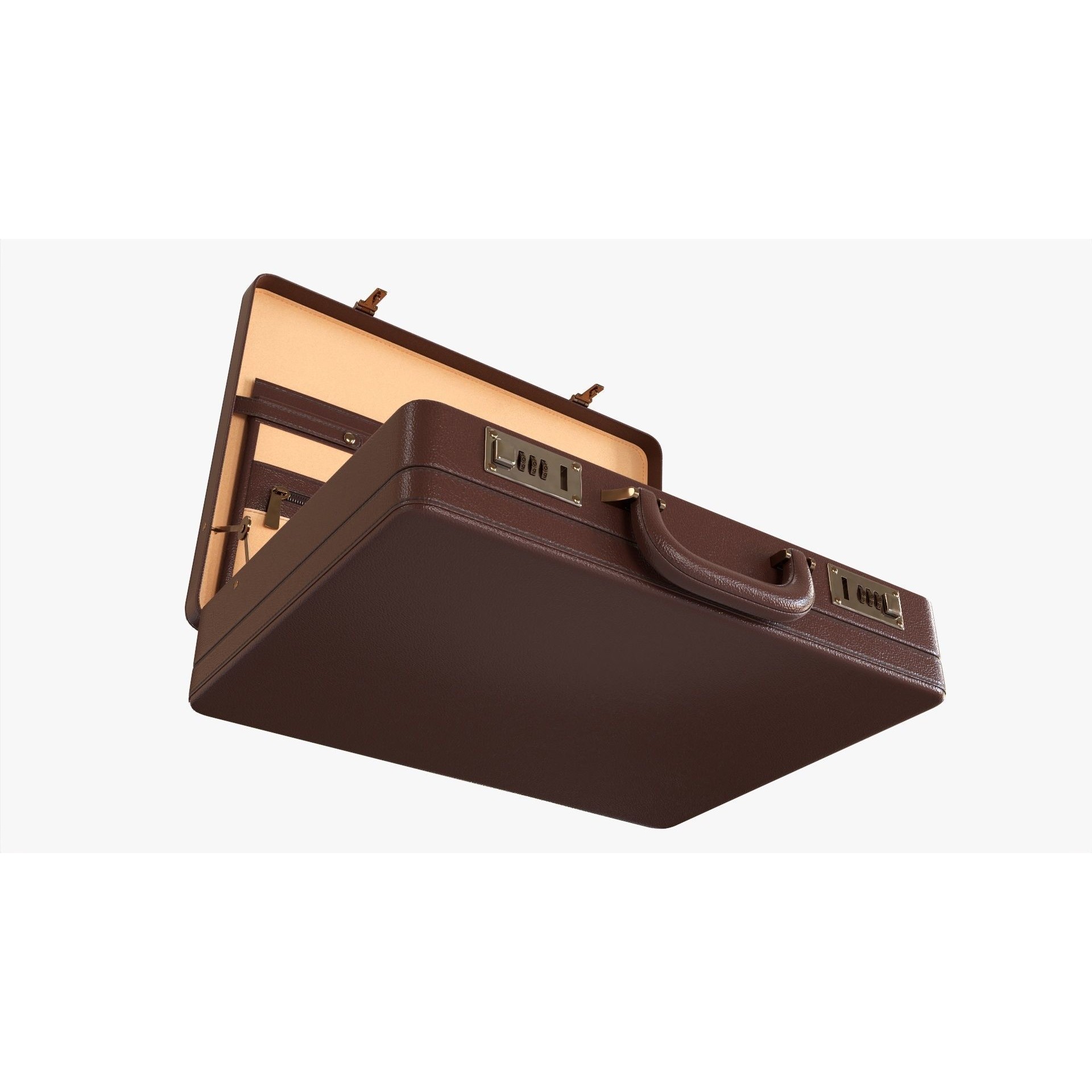 Leather Briefcase - Game-Ready 3D Model - View 4