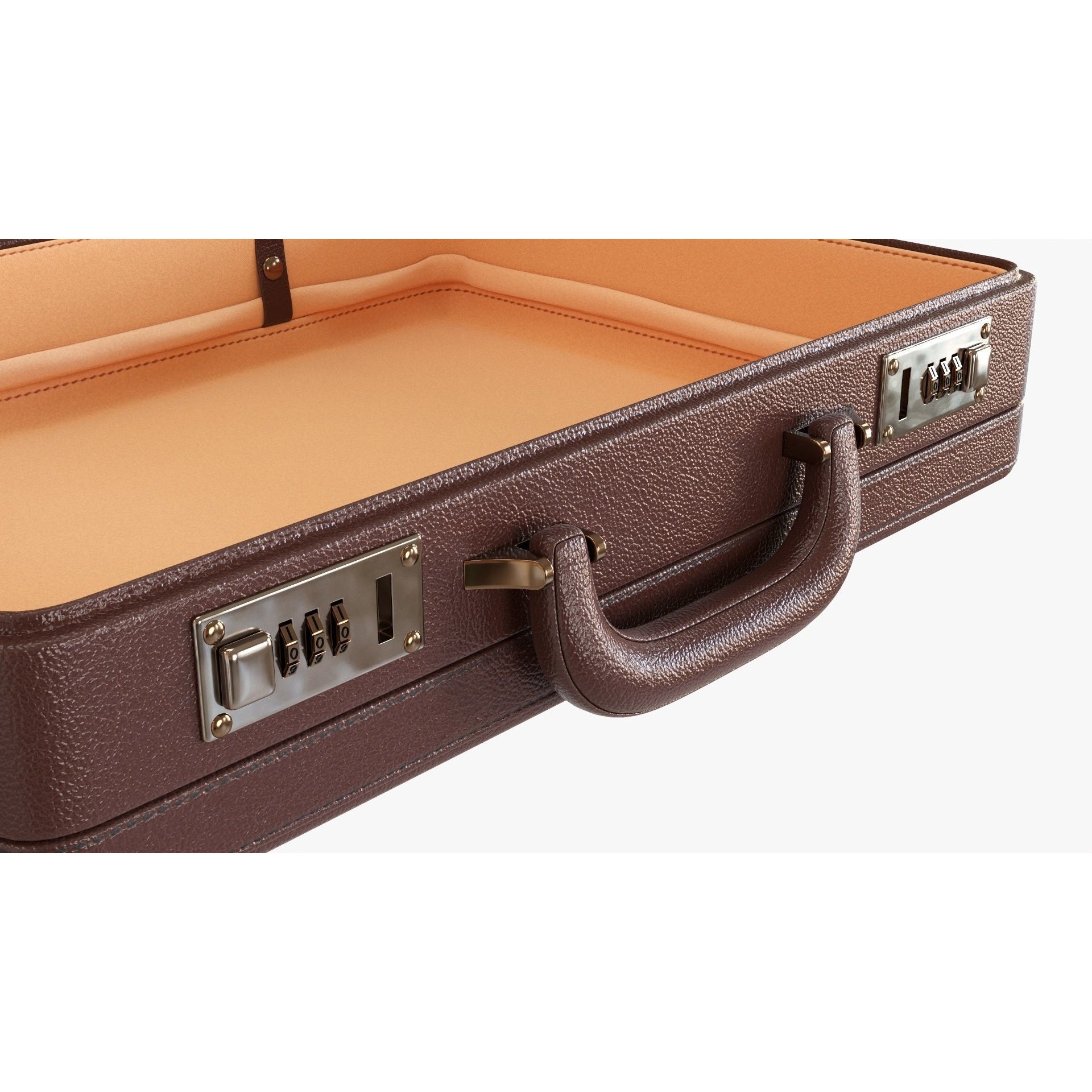 Leather Briefcase - Game-Ready 3D Model - View 6