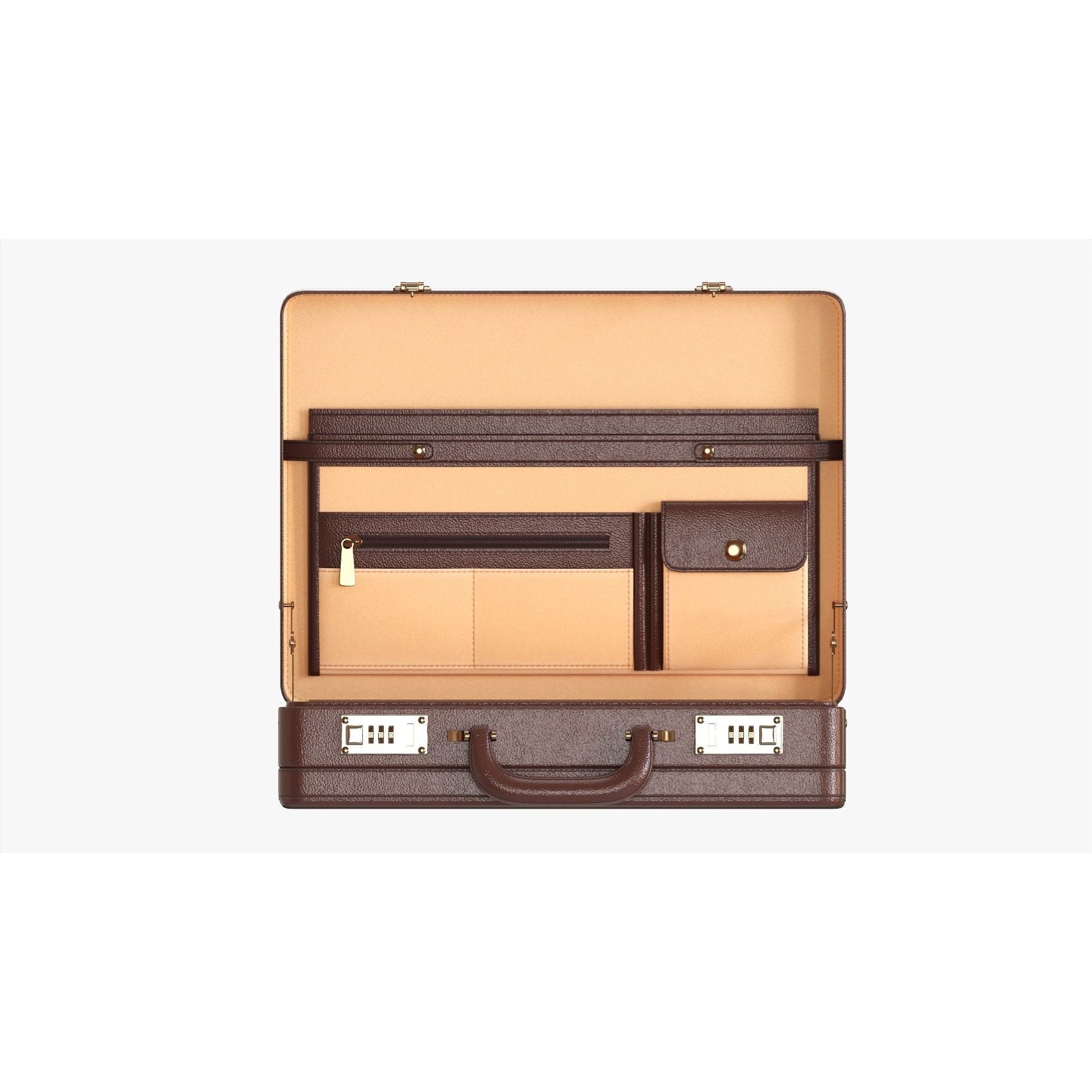 Leather Briefcase - Game-Ready 3D Model - View 7