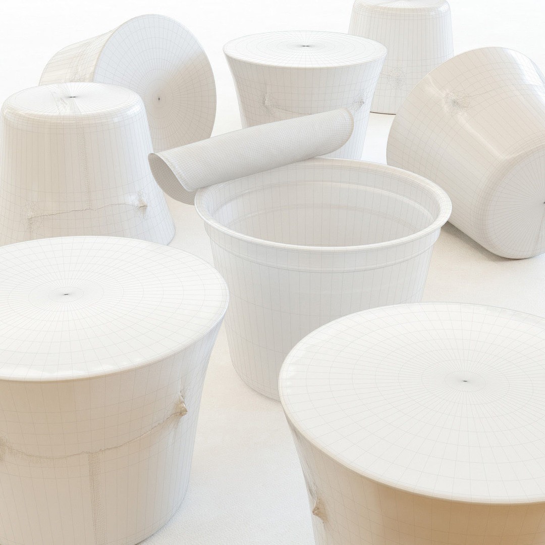 Instant Cup Noodle 3D Model – Low Poly Food Asset, PBR Textures - View 4