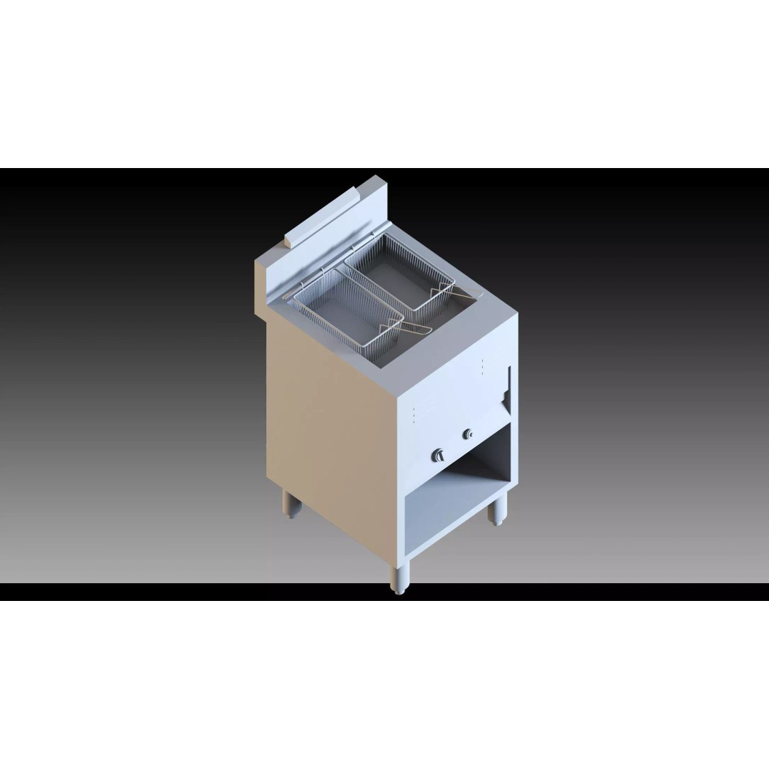 Street Food Kitchen 3D Model – Outdoor Restaurant Equipment, FBX & Blender - View 10
