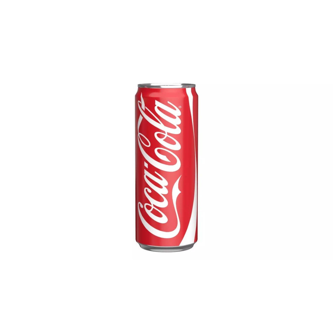 Coca Cola Drink Can 3D Model – Low Poly PBR Beverage Asset, FBX, OBJ - View 2