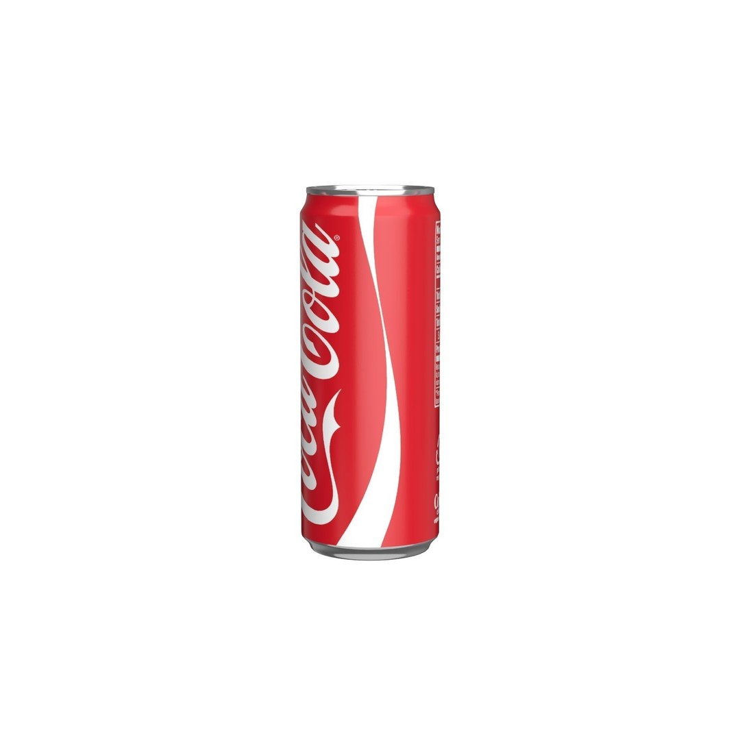 Coca Cola Drink Can 3D Model – Low Poly PBR Beverage Asset, FBX, OBJ - View 8
