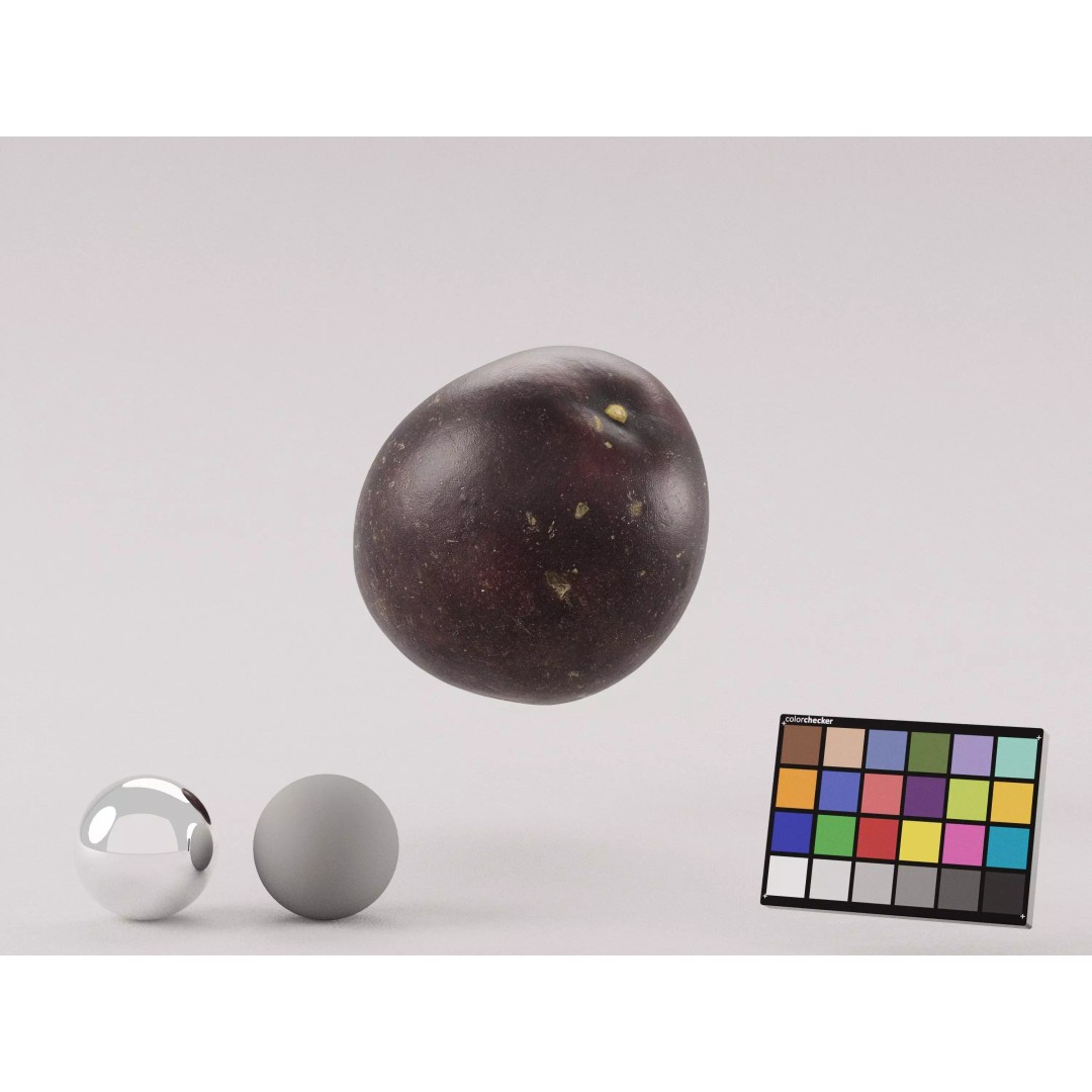 Passion Fruit 3D Model – Low Poly Photogrammetry Asset, FBX, OBJ - View 2