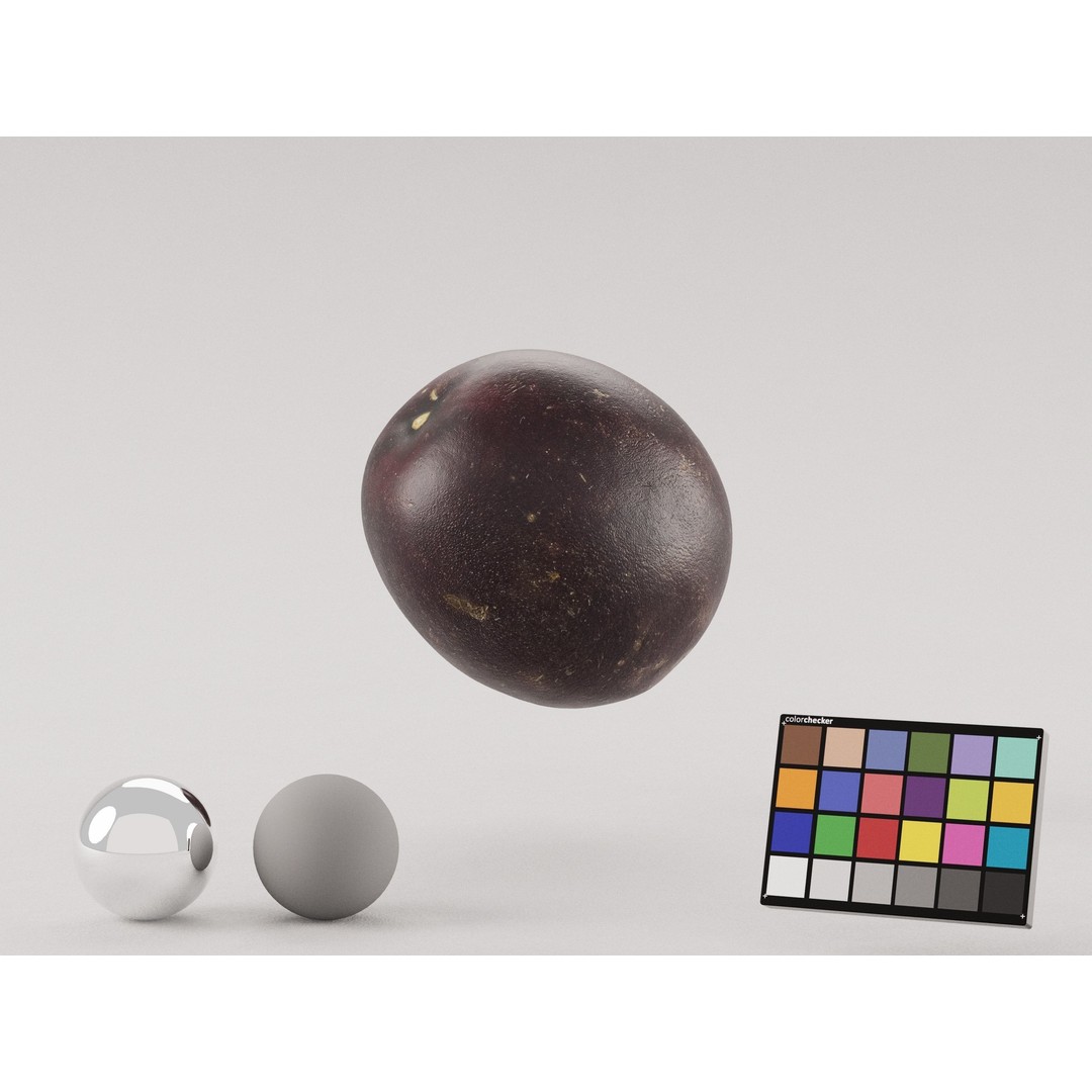 Passion Fruit 3D Model – Low Poly Photogrammetry Asset, FBX, OBJ - View 4