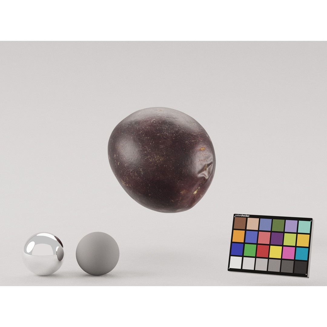Passion Fruit 3D Model – Low Poly Photogrammetry Asset, FBX, OBJ - View 5