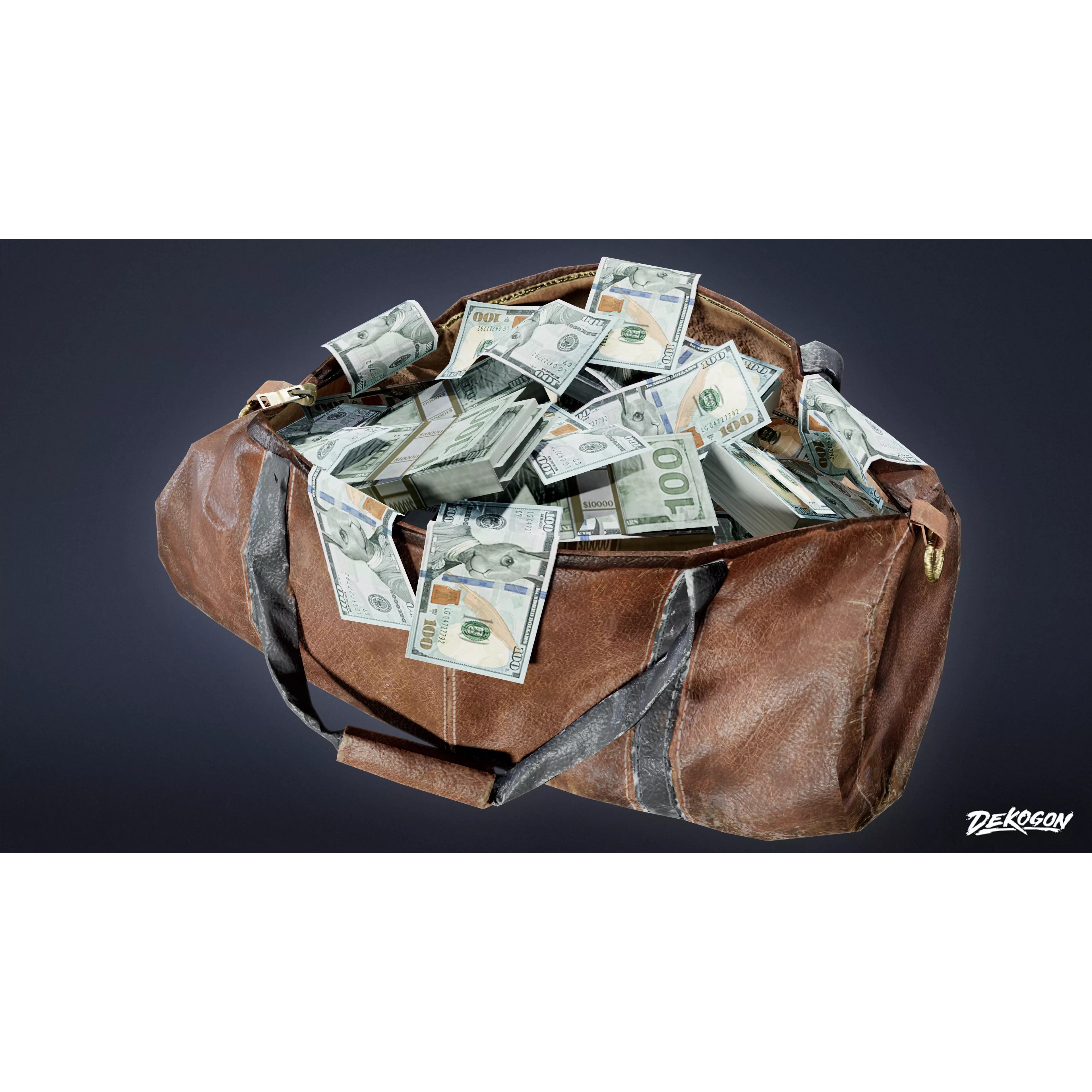 BANK HEIST - Low-Poly Game-Ready 3D Model - View 2