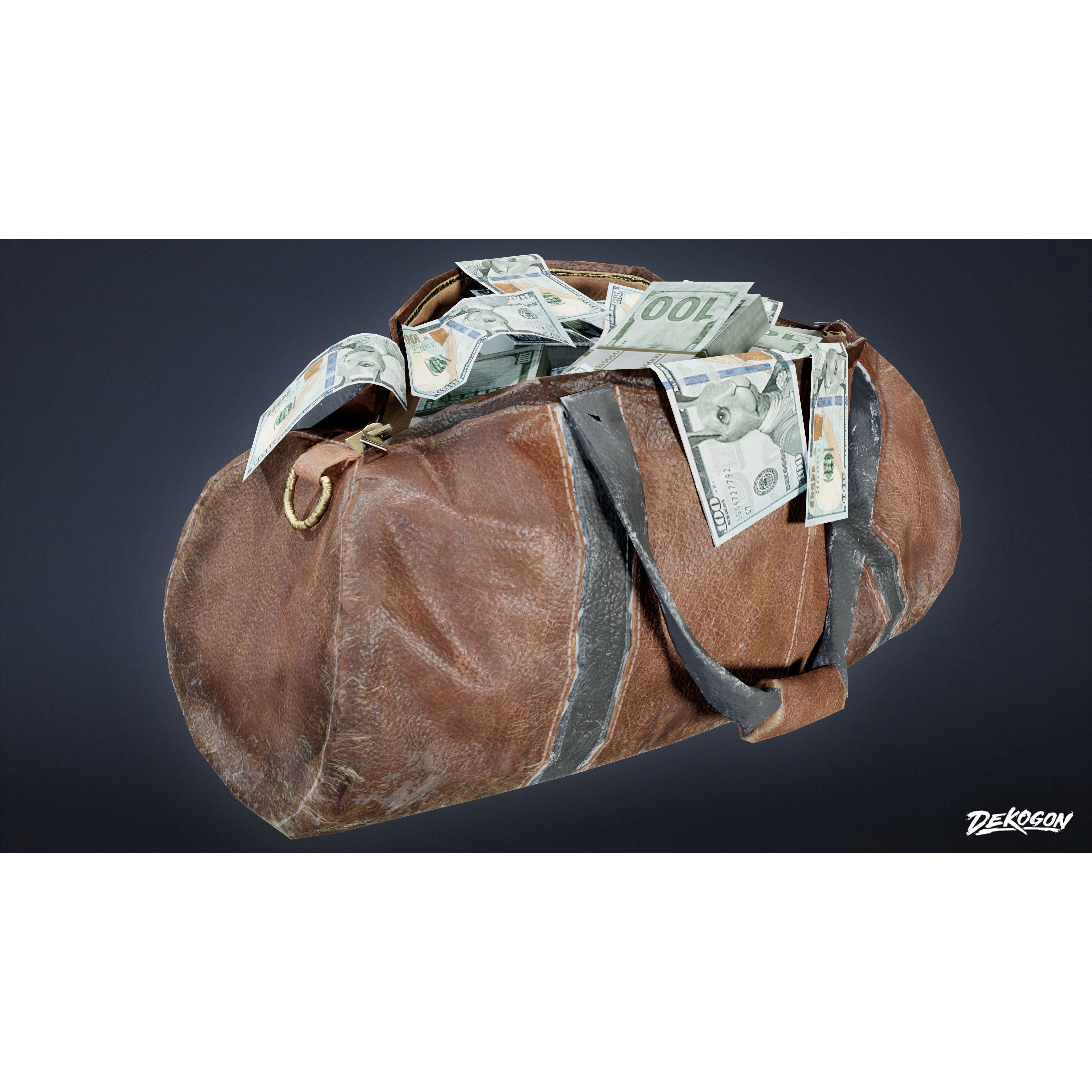 BANK HEIST - Low-Poly Game-Ready 3D Model - View 8