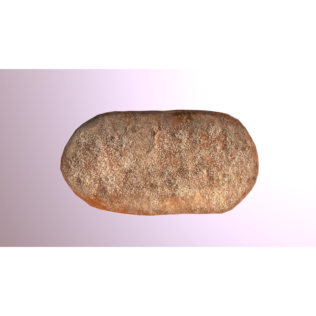 Bread Roll 3D Model – Low Poly Game Asset, FBX, Blender - View 11
