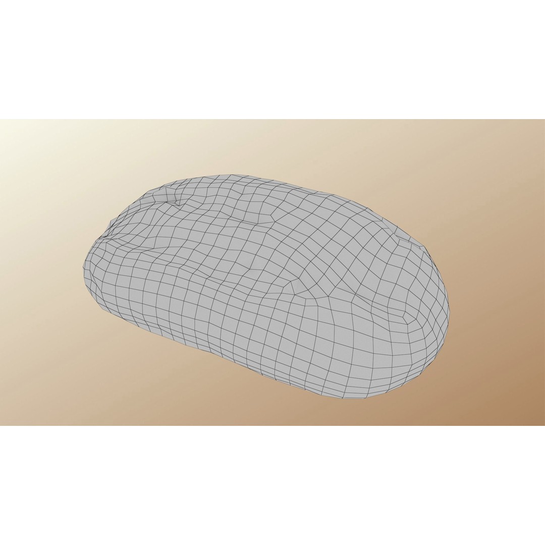 Bread Roll 3D Model – Low Poly Game Asset, FBX, Blender - View 13