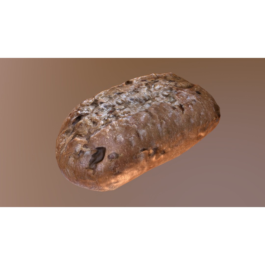 Bread Roll 3D Model – Low Poly Game Asset, FBX, Blender - View 5