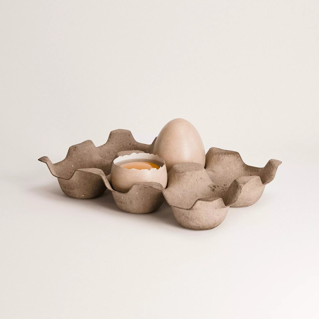 Egg Set 3D Model – Low Poly PBR Kitchen Asset, FBX & OBJ - View 2