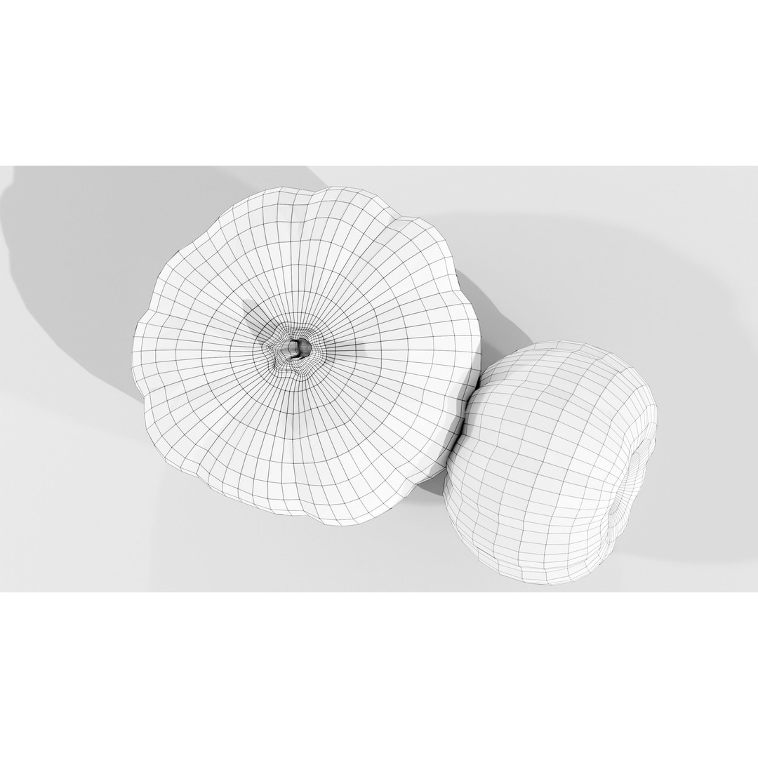 Pumpkin 3D Model – Real-World Scale PBR Game Asset, FBX