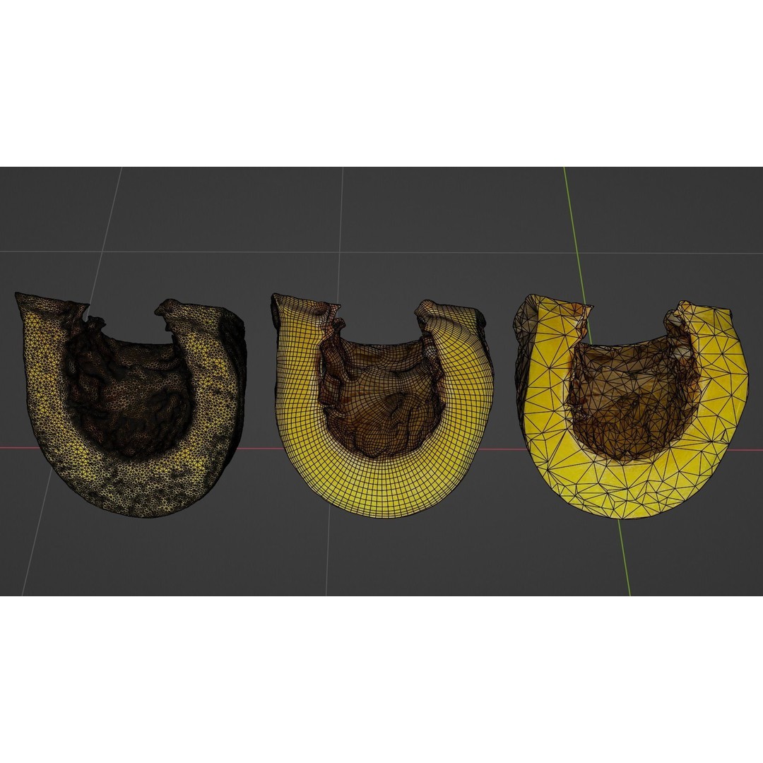 Realistic Pumpkin 3D Model – Low Poly Game Asset, FBX, Blender - View 12
