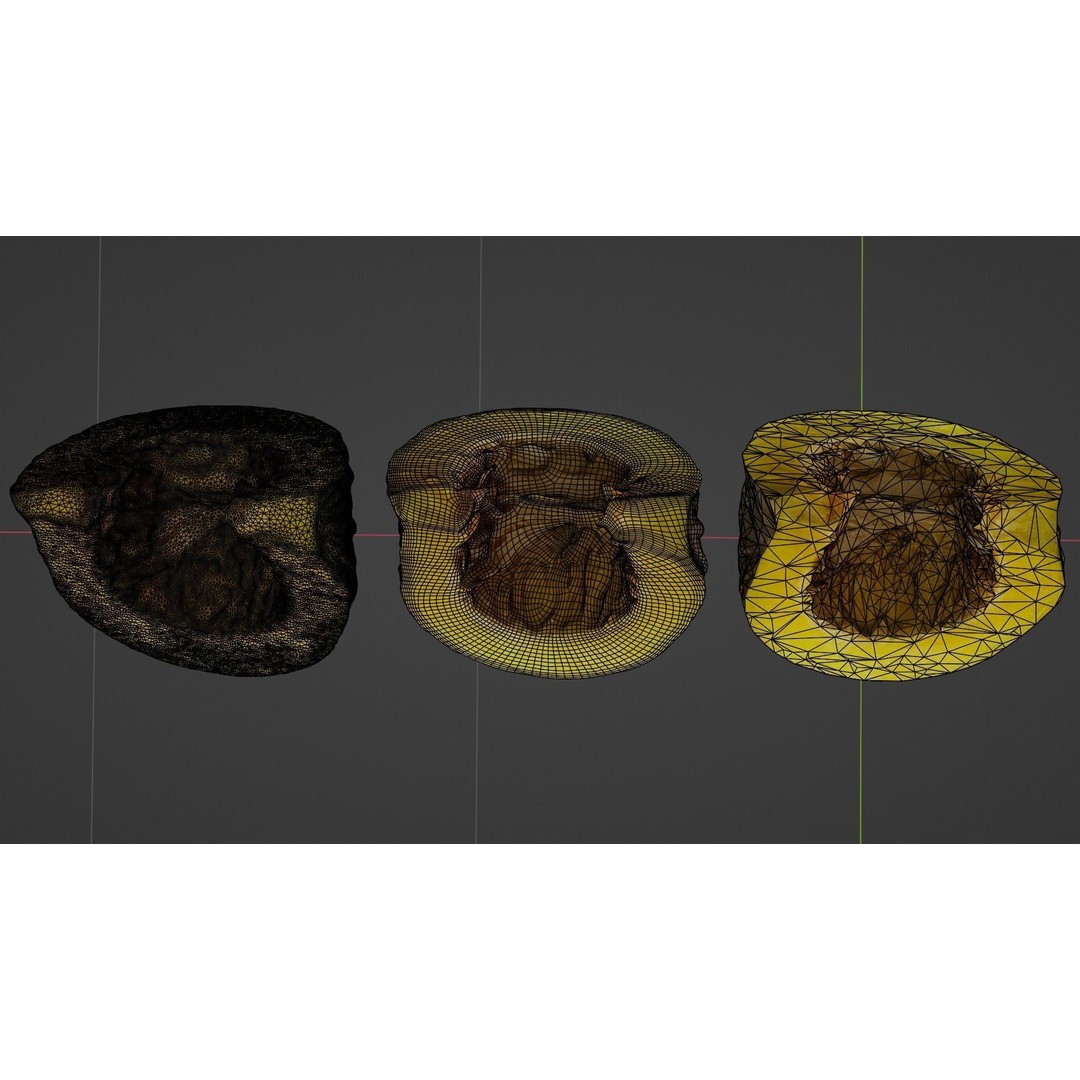 Realistic Pumpkin 3D Model – Low Poly Game Asset, FBX, Blender - View 13