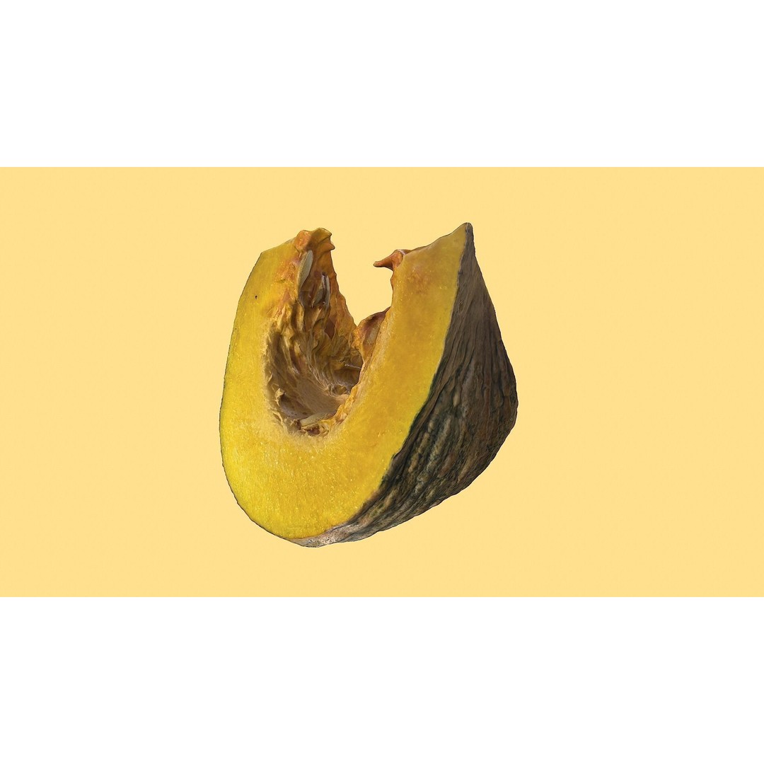 Realistic Pumpkin 3D Model – Low Poly Game Asset, FBX, Blender - View 6