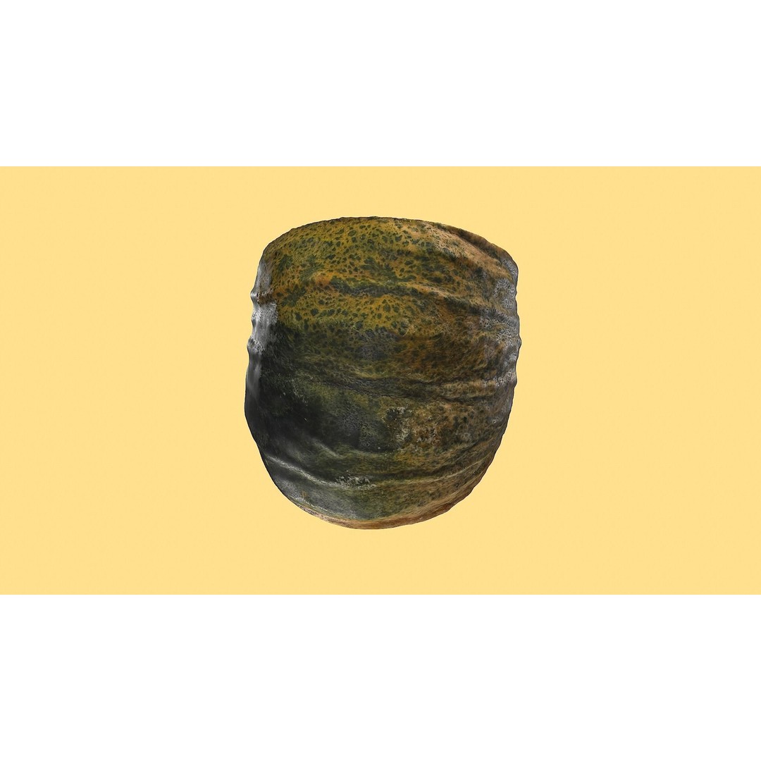 Realistic Pumpkin 3D Model – Low Poly Game Asset, FBX, Blender - View 8