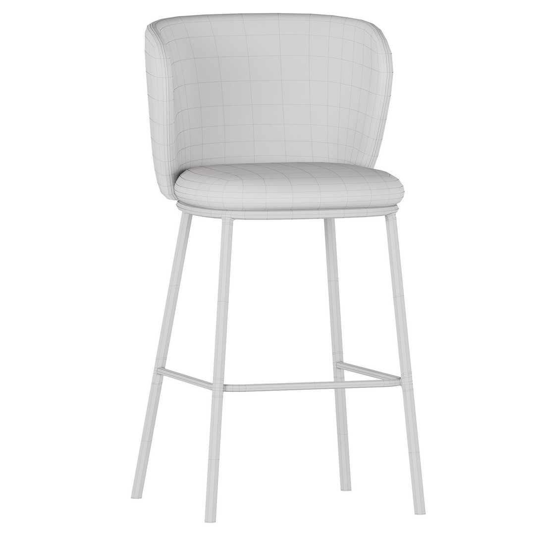 Ciselia Bar Stool 3D Model – Modern Furniture Asset, FBX, OBJ