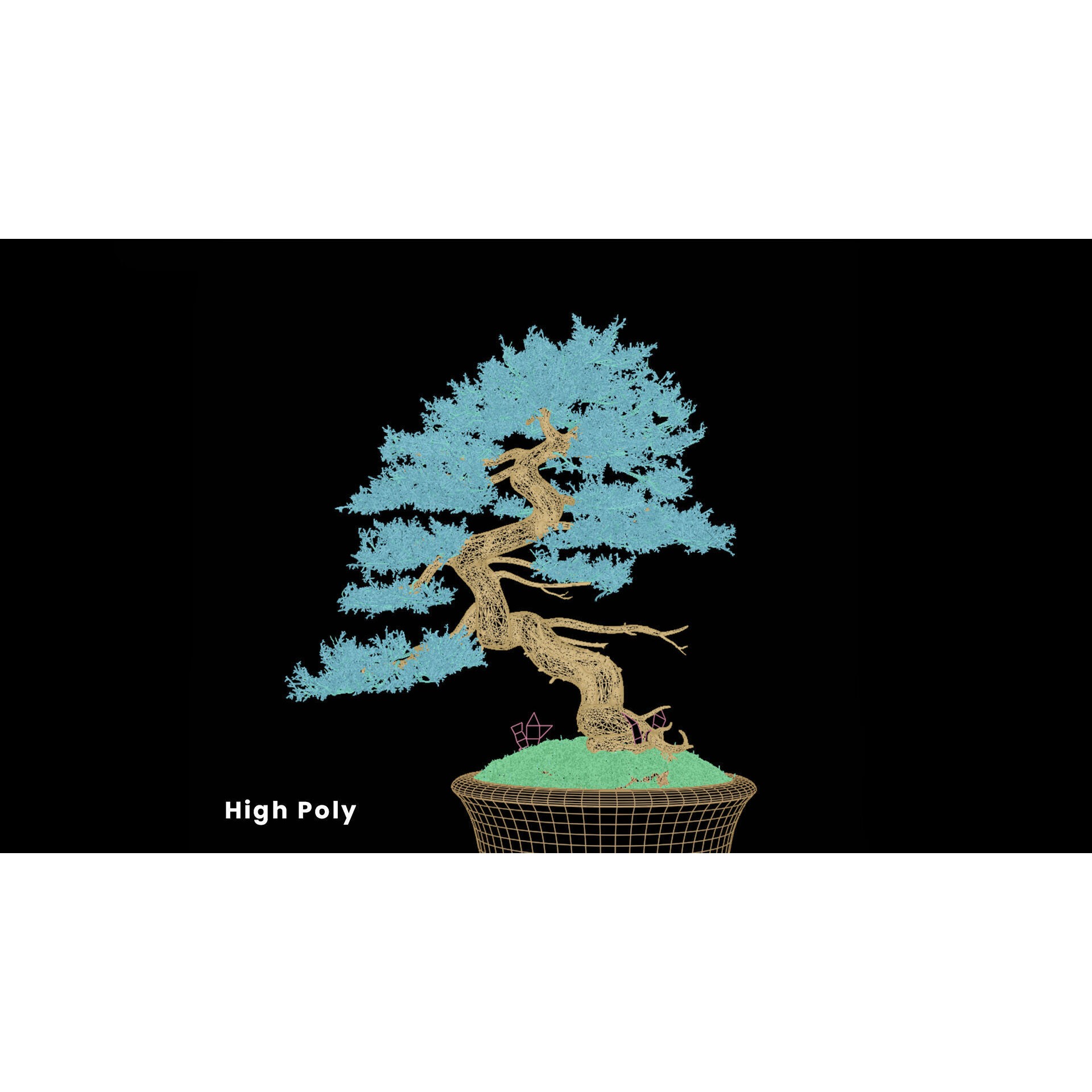 Chinese Juniper Bonsai - Low-Poly Game-Ready 3D Model - View 29