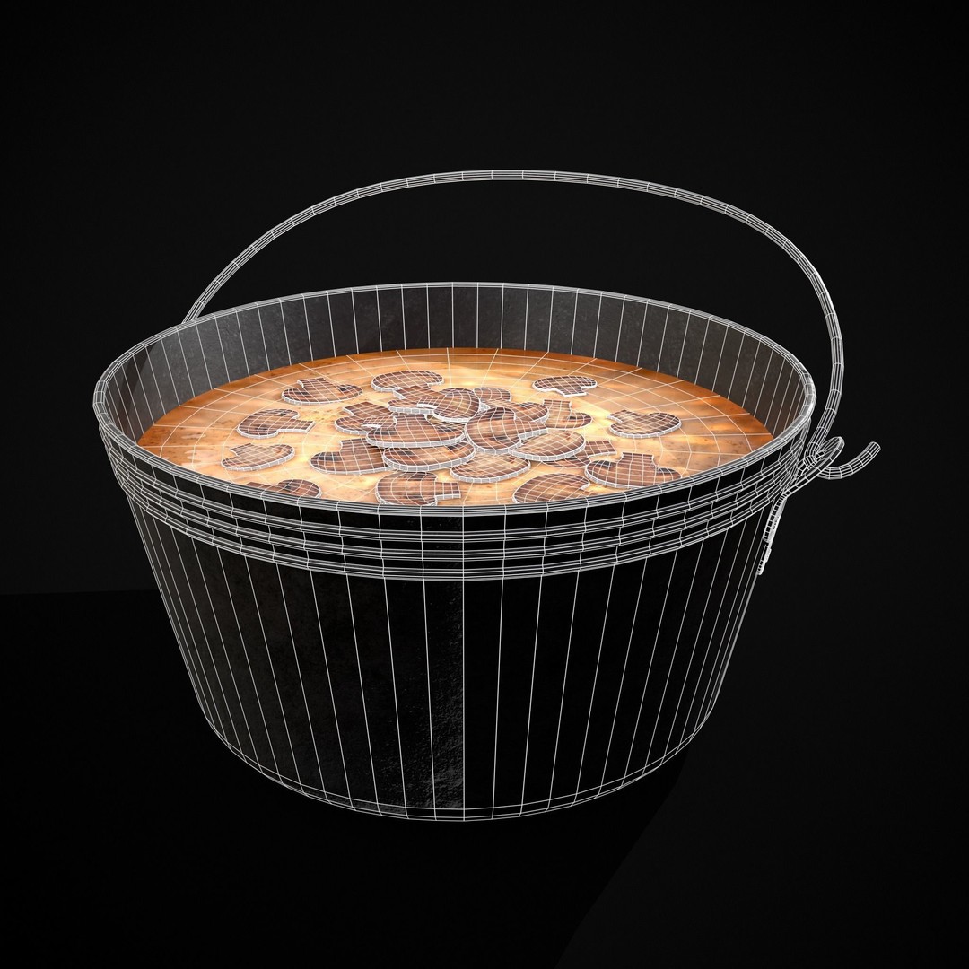 Mushroom Soup 3D Model – Low Poly PBR Asset, FBX & OBJ - View 7