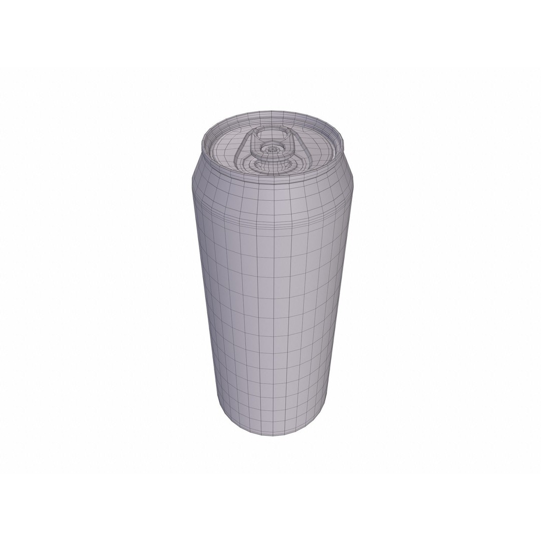 Drink Can 3D Model – Standard Aluminum Beverage, FBX/OBJ Formats - View 15