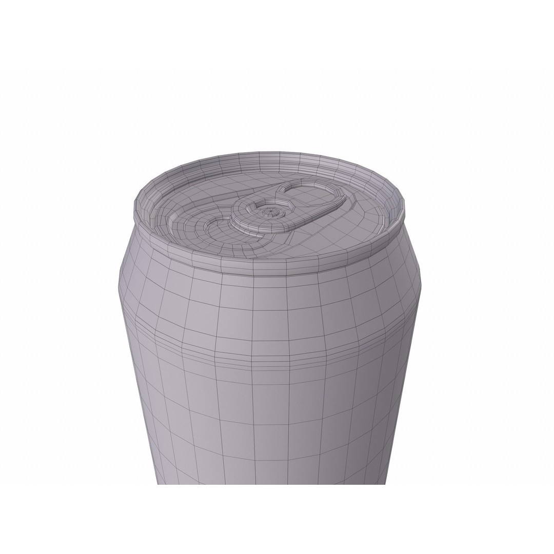 Drink Can 3D Model – Standard Aluminum Beverage, FBX/OBJ Formats - View 18