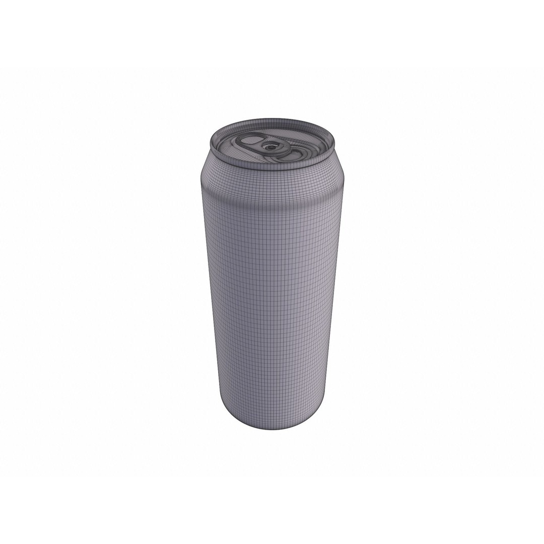 Drink Can 3D Model – Standard Aluminum Beverage, FBX/OBJ Formats - View 20