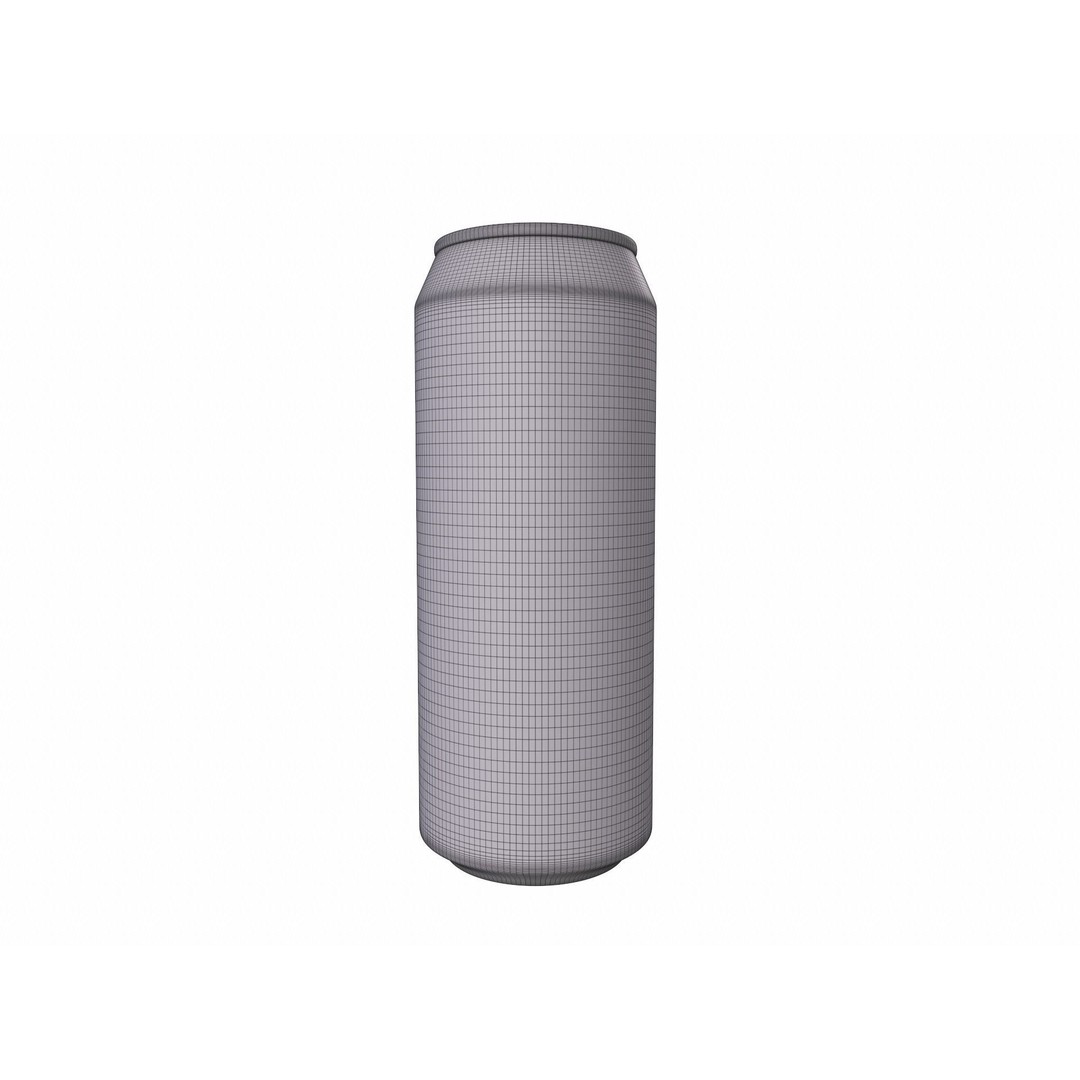 Drink Can 3D Model – Standard Aluminum Beverage, FBX/OBJ Formats - View 21