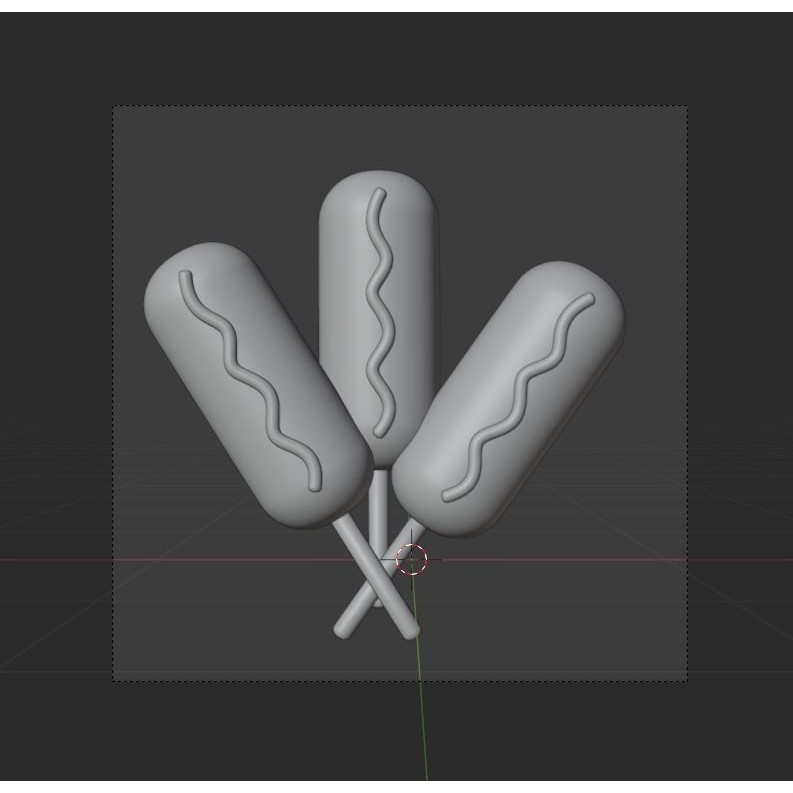 Food 3D Model – Cartoon Icon Pack, Blender, FBX, OBJ Formats - View 20