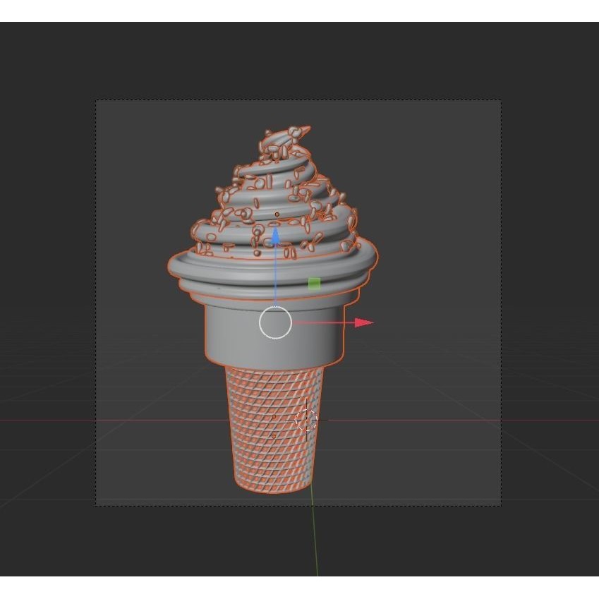 Food 3D Model – Cartoon Icon Pack, Blender, FBX, OBJ Formats - View 24