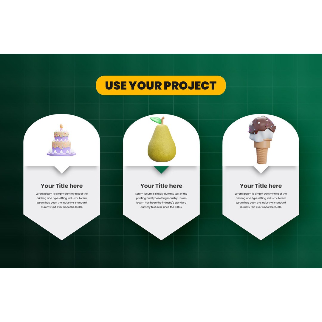 Food 3D Model – Cartoon Icon Pack, Blender, FBX, OBJ Formats - View 6