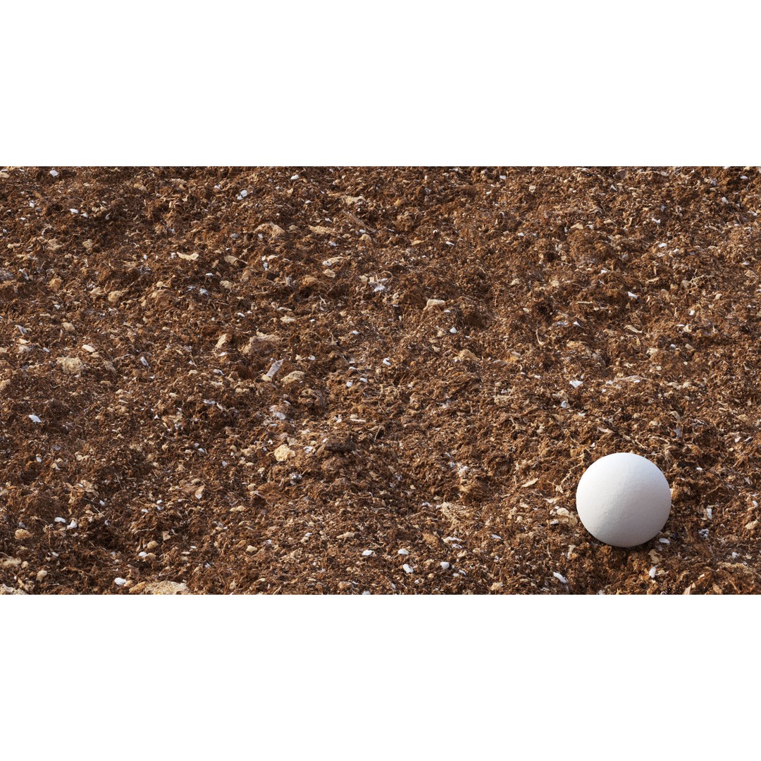 Pot Soil Texture 3D Model – High Resolution Seamless PBR Texture - View 3
