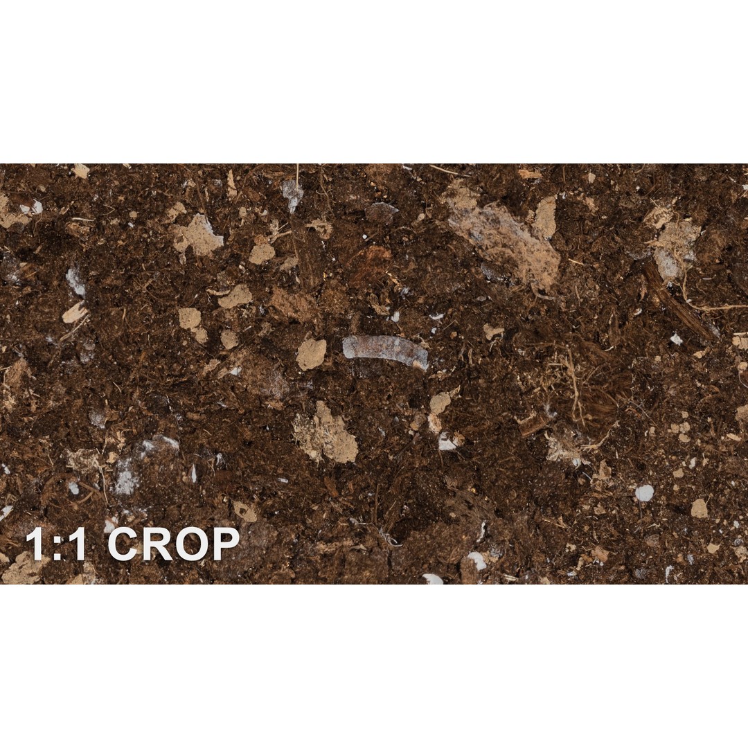 Pot Soil Texture 3D Model – High Resolution Seamless PBR Texture - View 7