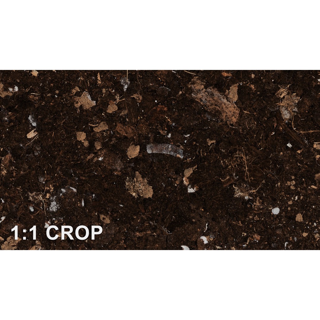 Pot Soil Texture 3D Model – High Resolution Seamless PBR Texture - View 9