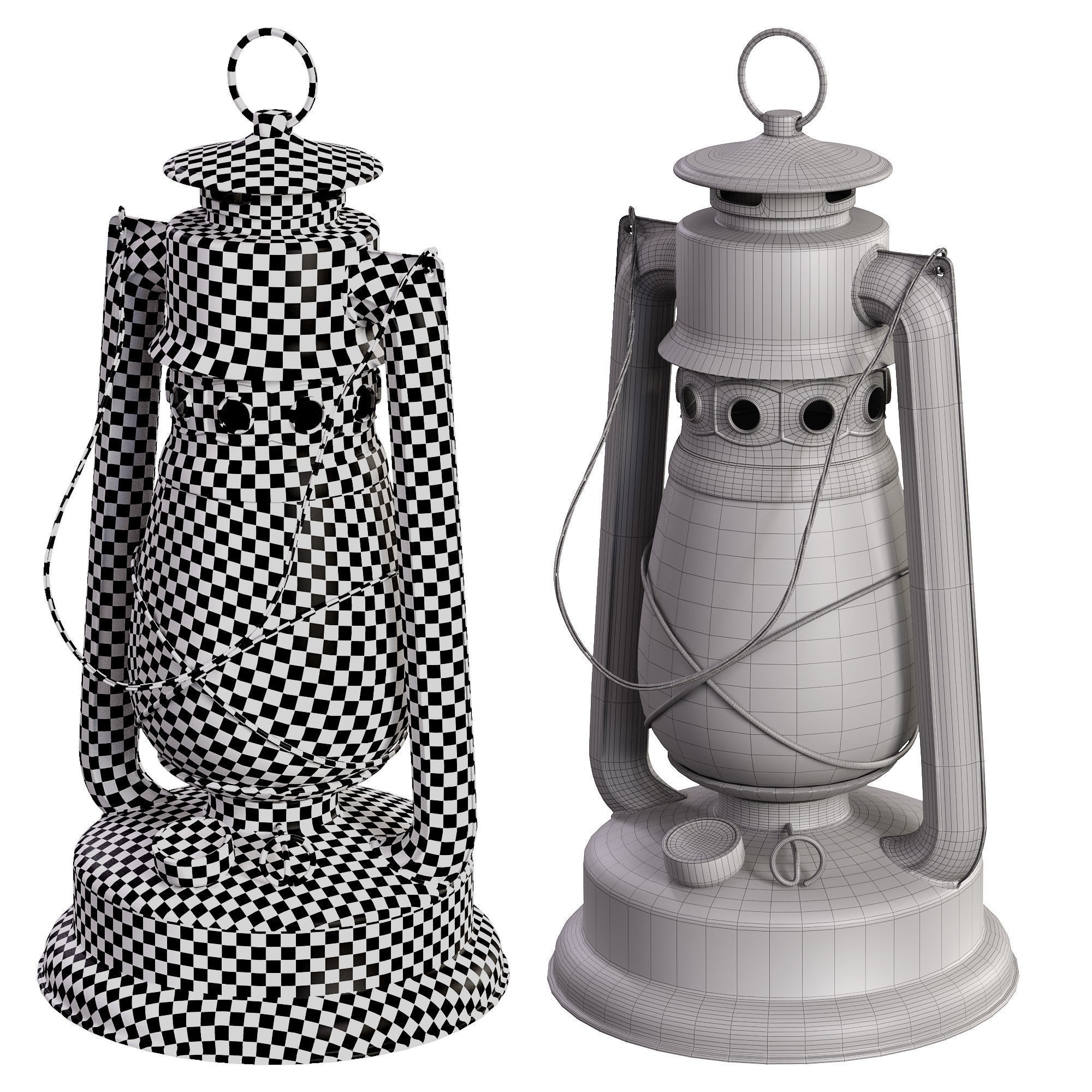 Old Lanterns - Game-Ready 3D Model - View 11