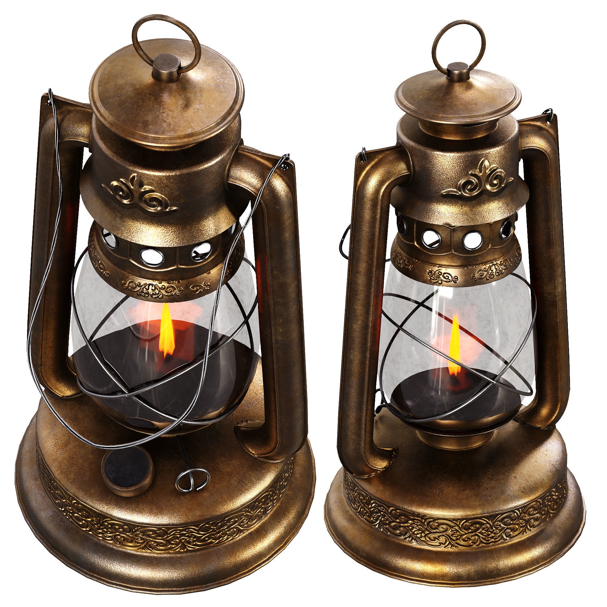 Old Lanterns - Game-Ready 3D Model - View 13