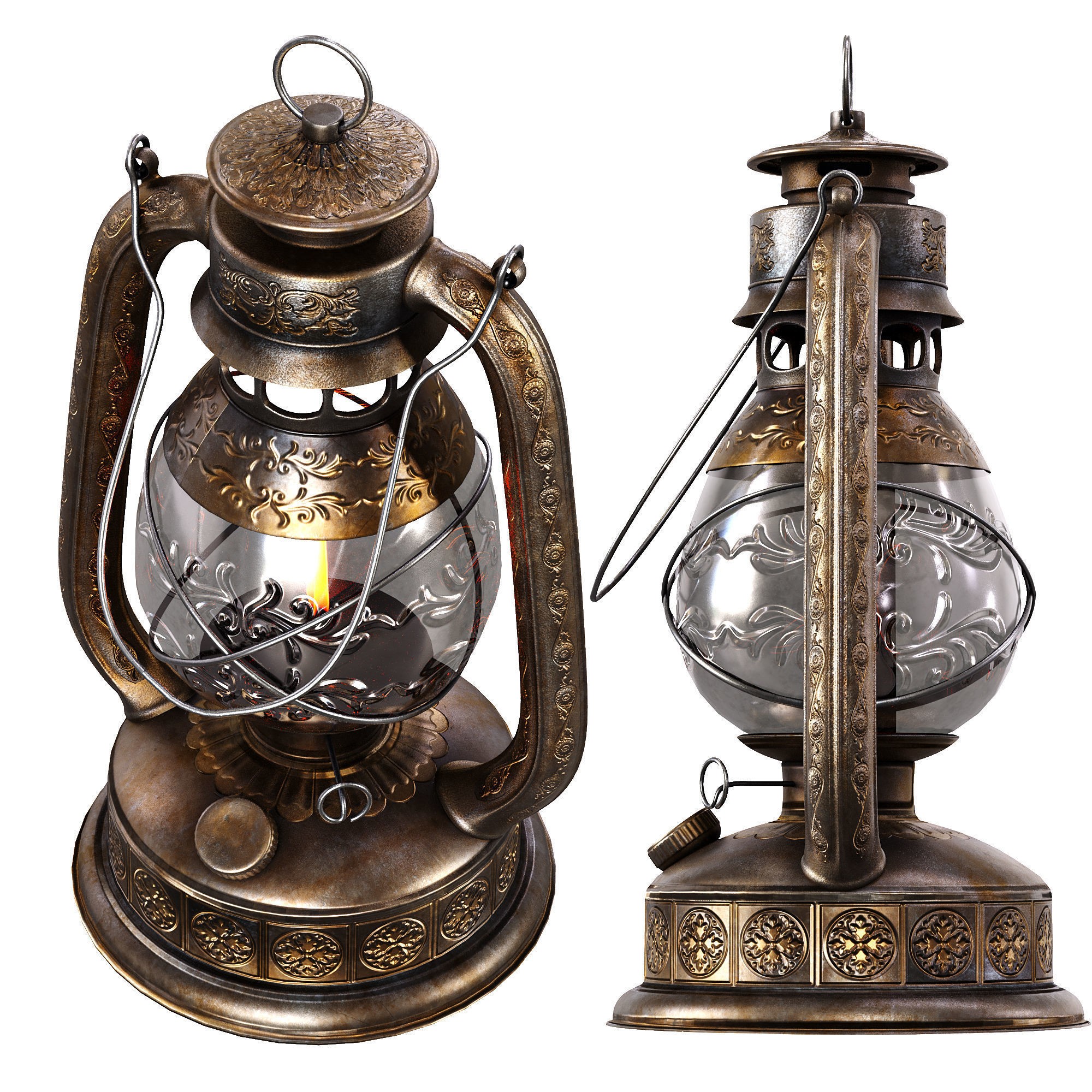 Old Lanterns - Game-Ready 3D Model - View 20