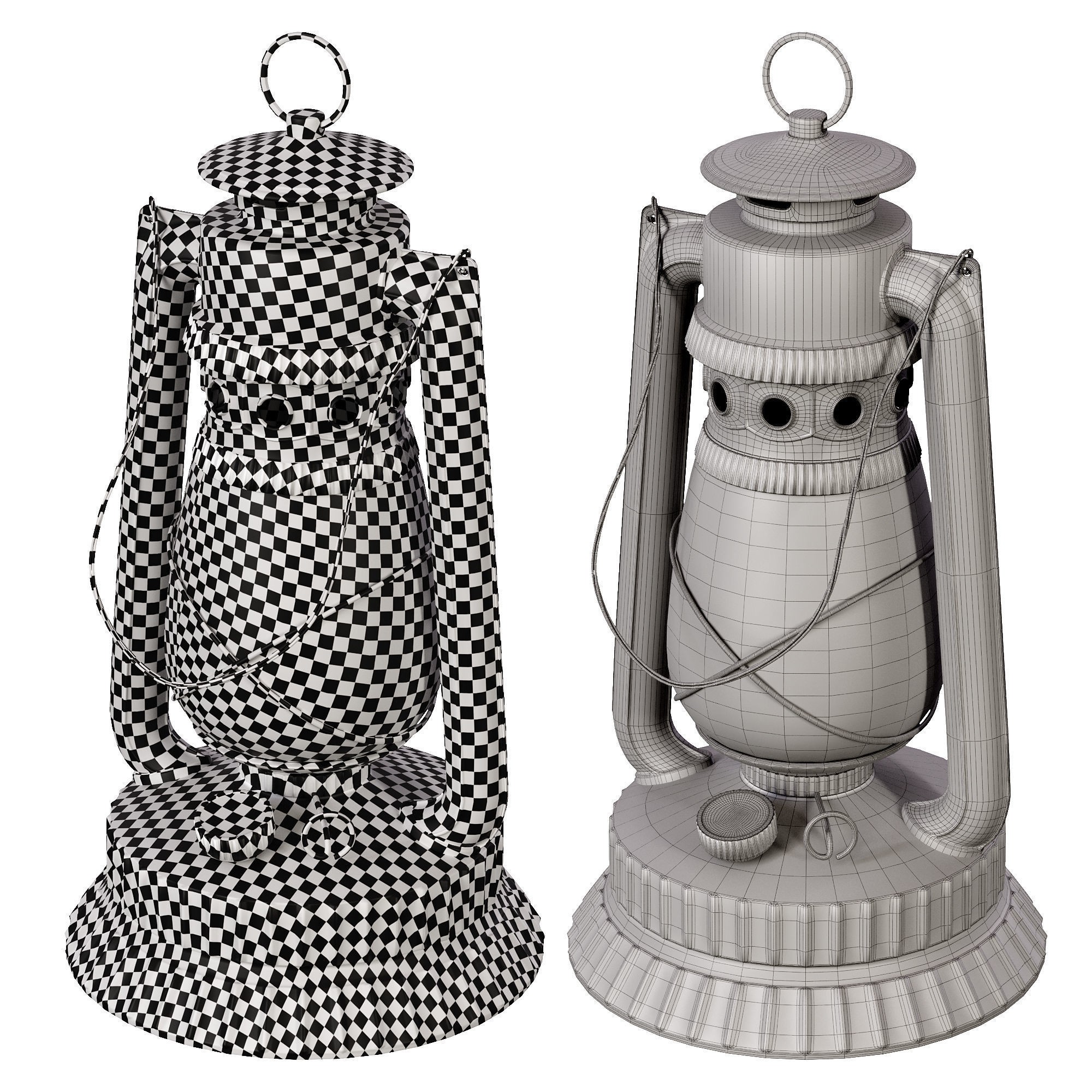 Old Lanterns - Game-Ready 3D Model - View 22