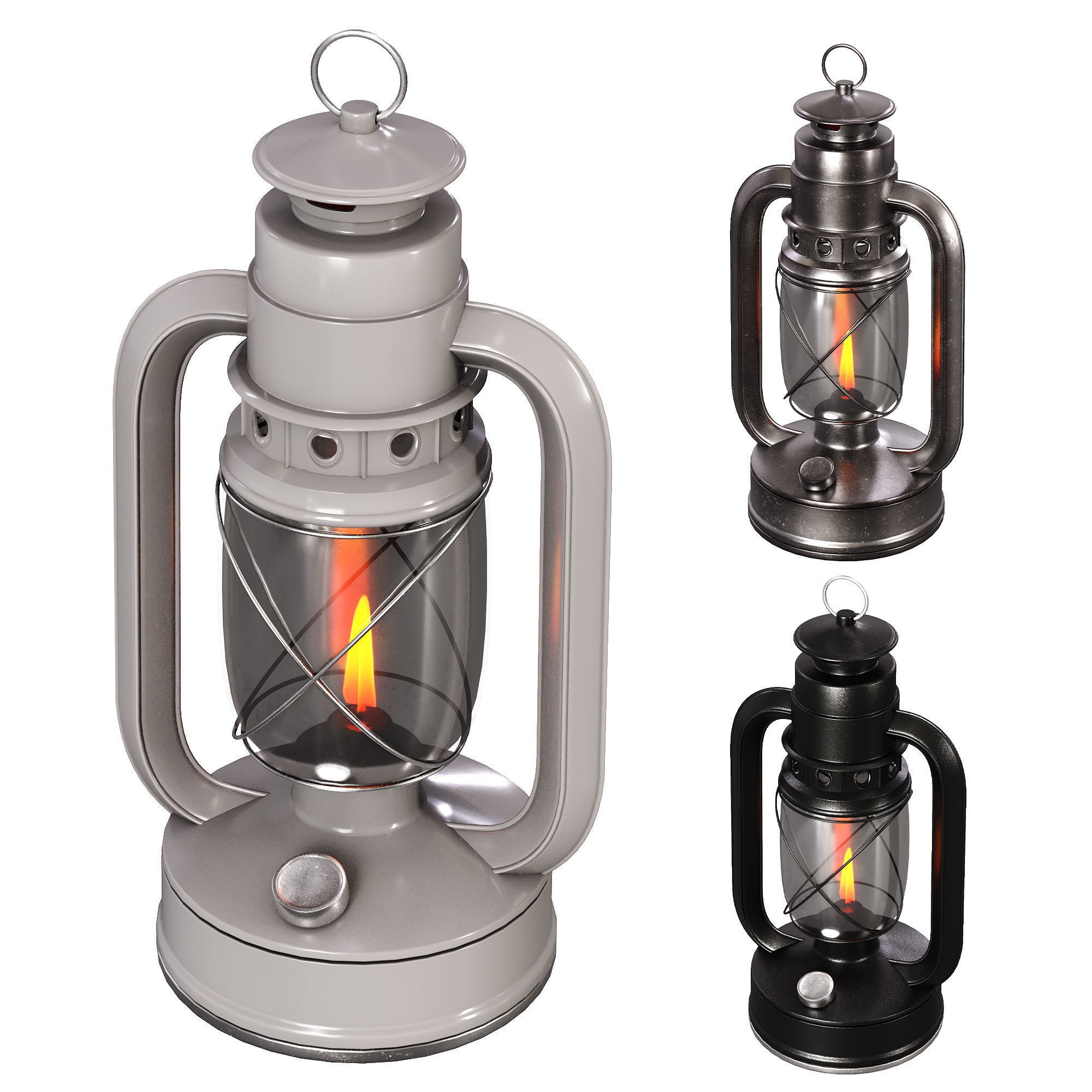 Old Lanterns - Game-Ready 3D Model - View 5