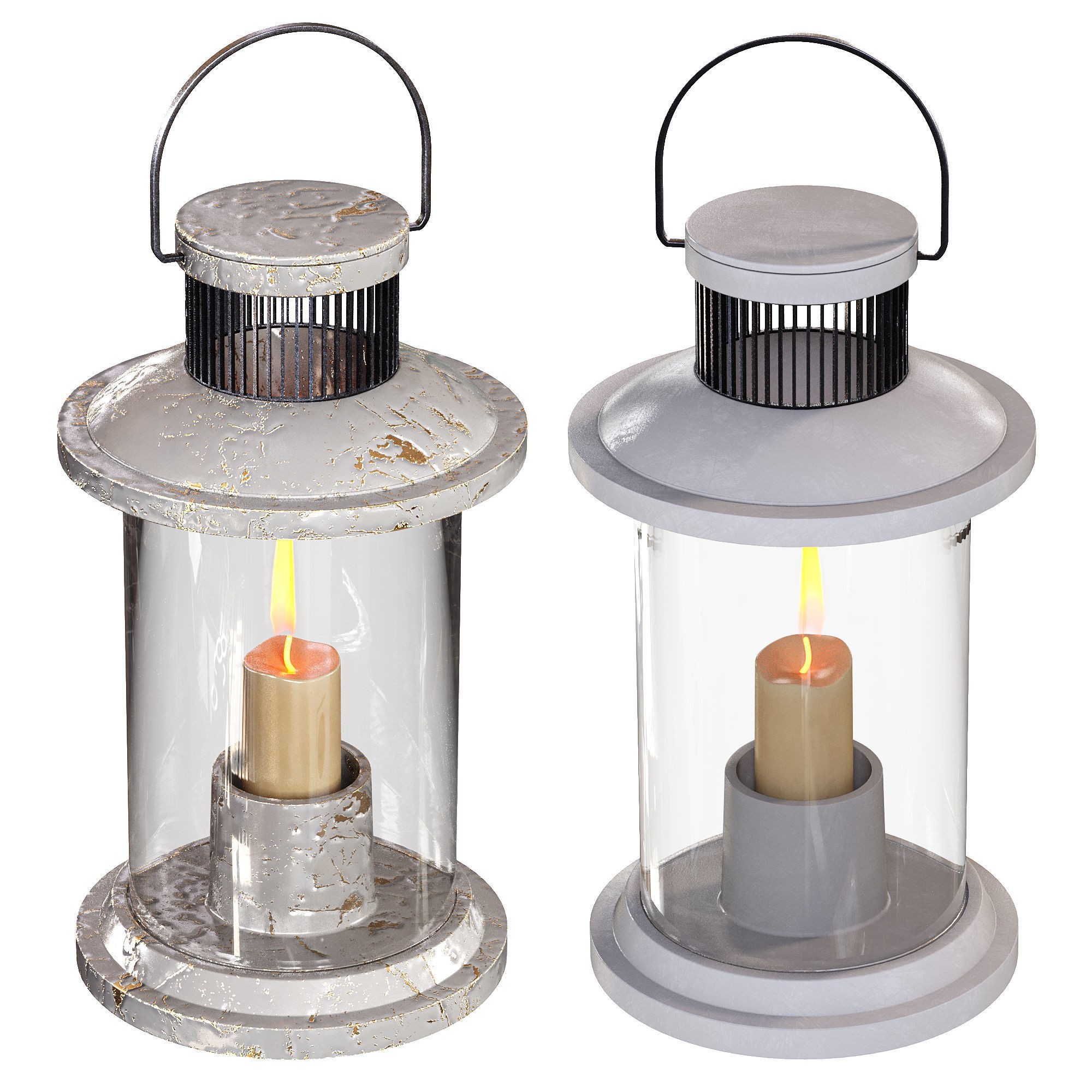 Old Lanterns - Game-Ready 3D Model - View 8