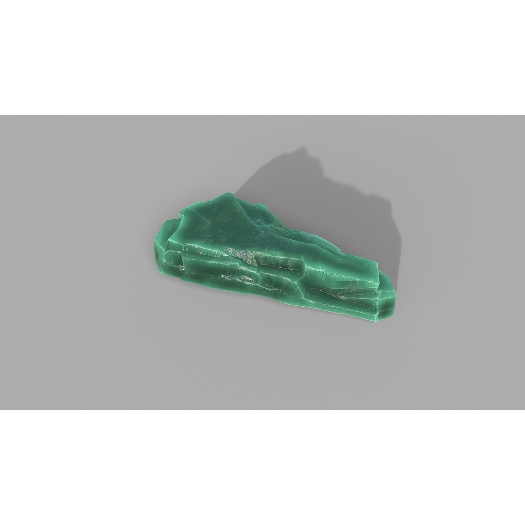 Mountain Ice Rocks 3D Model – Low Poly PBR Asset for Games, FBX - View 12