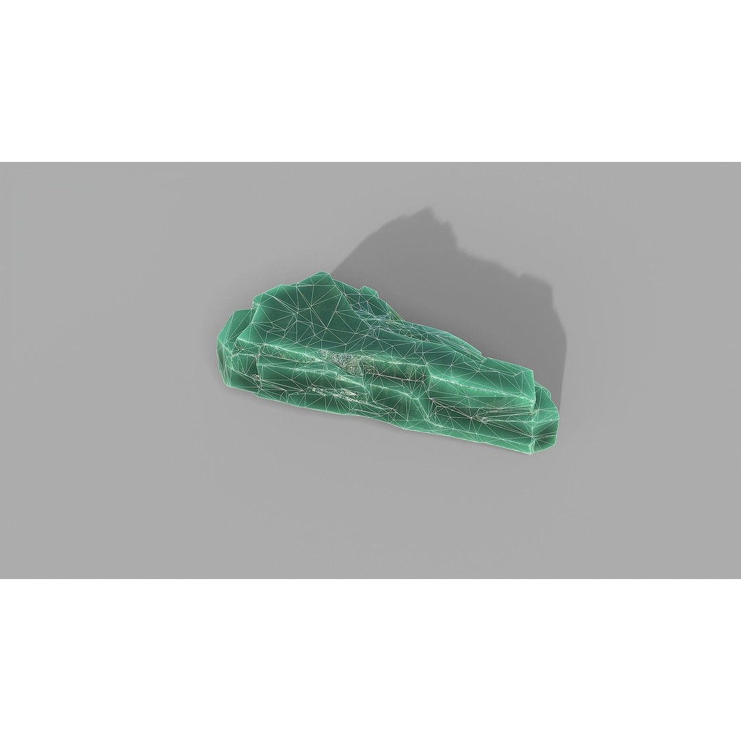 Mountain Ice Rocks 3D Model – Low Poly PBR Asset for Games, FBX - View 13