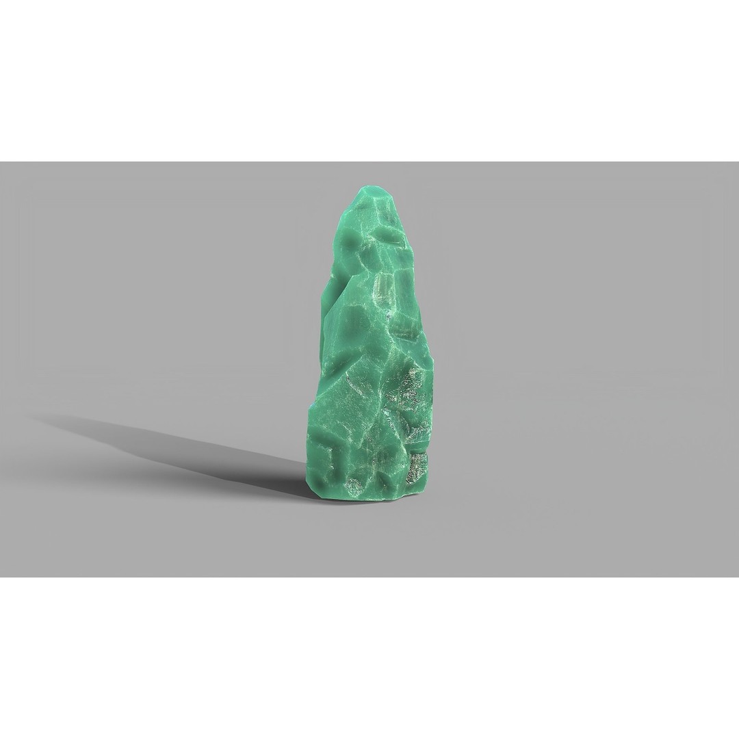Mountain Ice Rocks 3D Model – Low Poly PBR Asset for Games, FBX - View 14