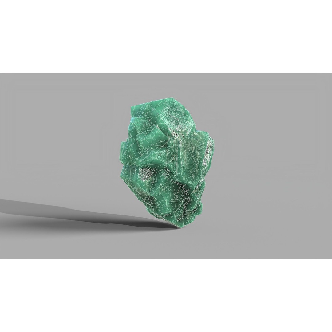 Mountain Ice Rocks 3D Model – Low Poly PBR Asset for Games, FBX - View 17