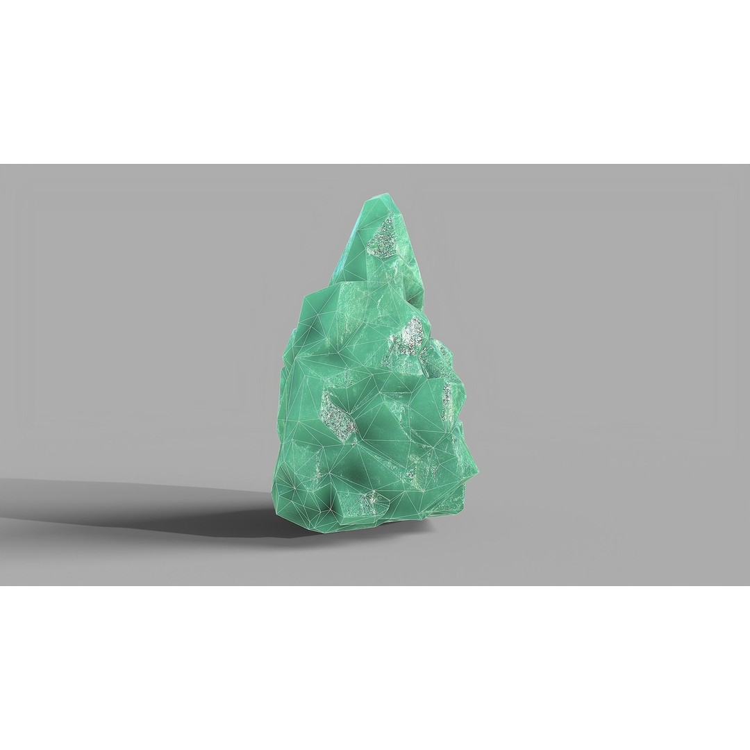 Mountain Ice Rocks 3D Model – Low Poly PBR Asset for Games, FBX - View 21