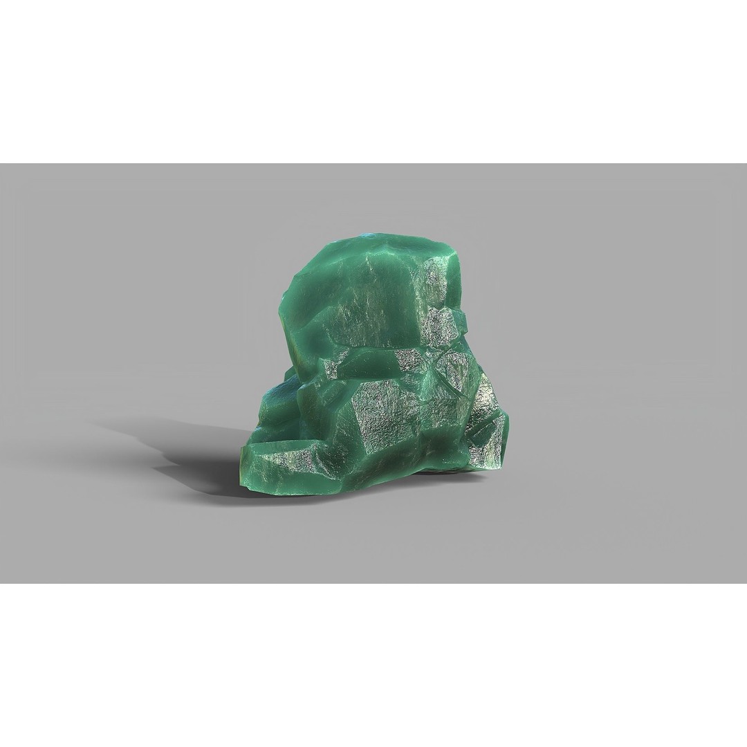 Mountain Ice Rocks 3D Model – Low Poly PBR Asset for Games, FBX - View 22