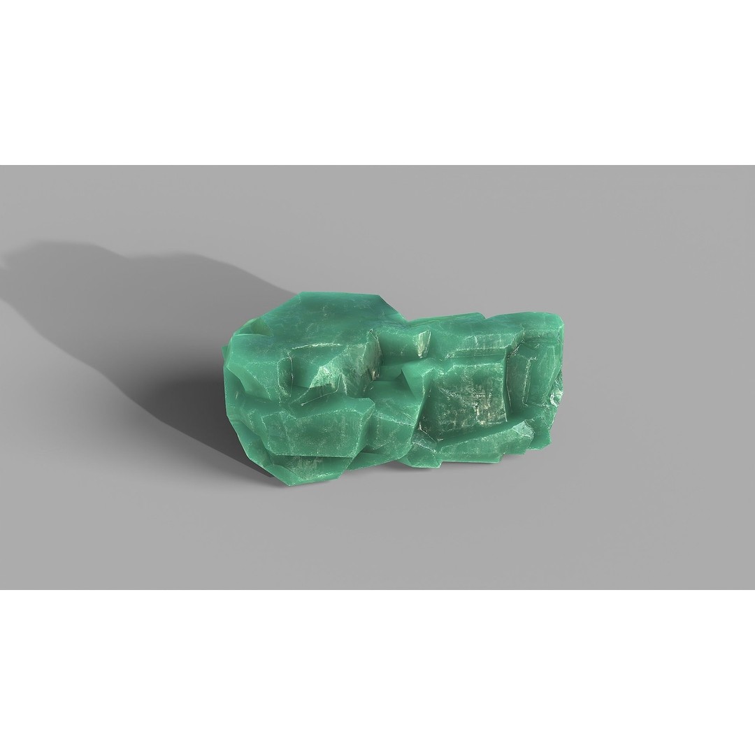 Mountain Ice Rocks 3D Model – Low Poly PBR Asset for Games, FBX - View 8