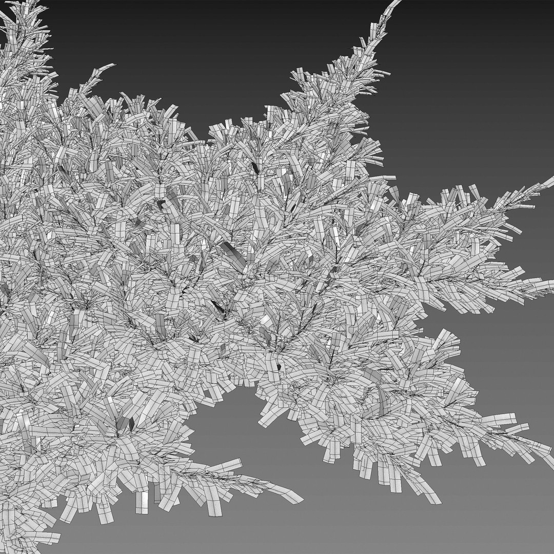 Creeping Juniper 3D Model – PBR Plant Asset, FBX Format - View 3