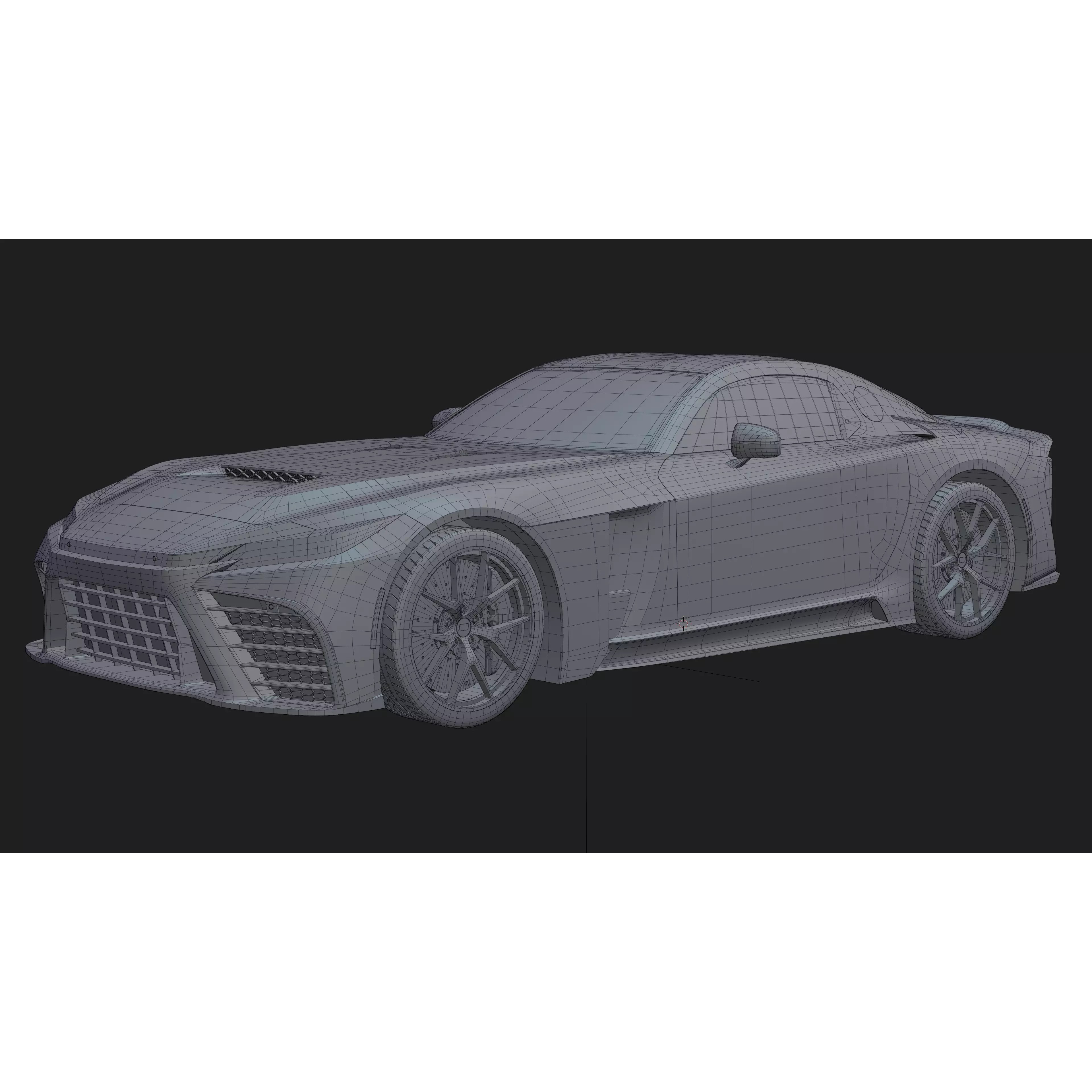 2025 Toyota GR GT - Low-Poly Game-Ready 3D Model